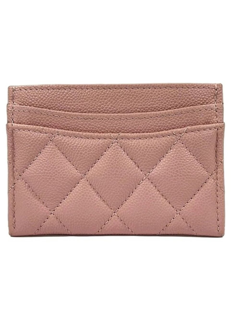 CHANEL Matelasse AP0213 Light Pink Calfskin Card Case Gold hardware - Picture 2 of 5